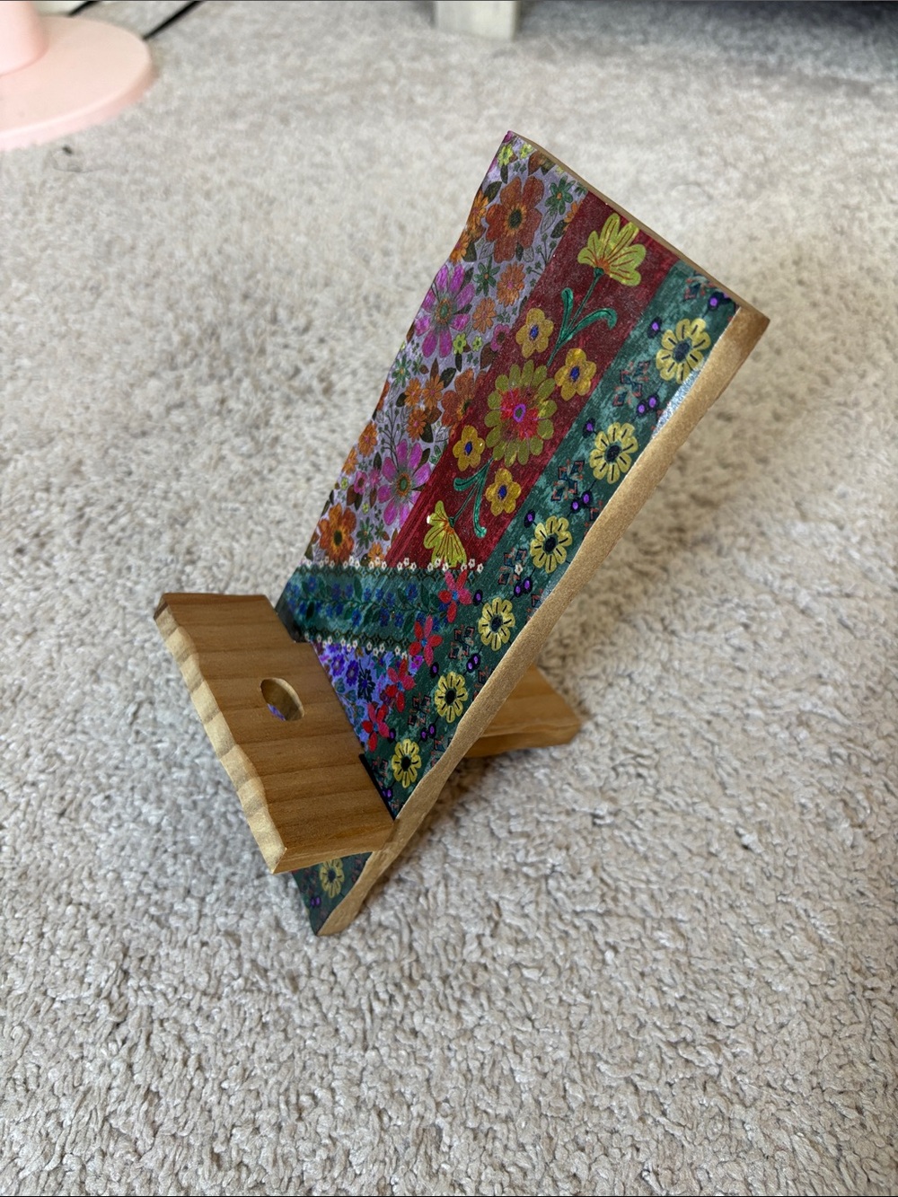 Natural Life wooden phone stand